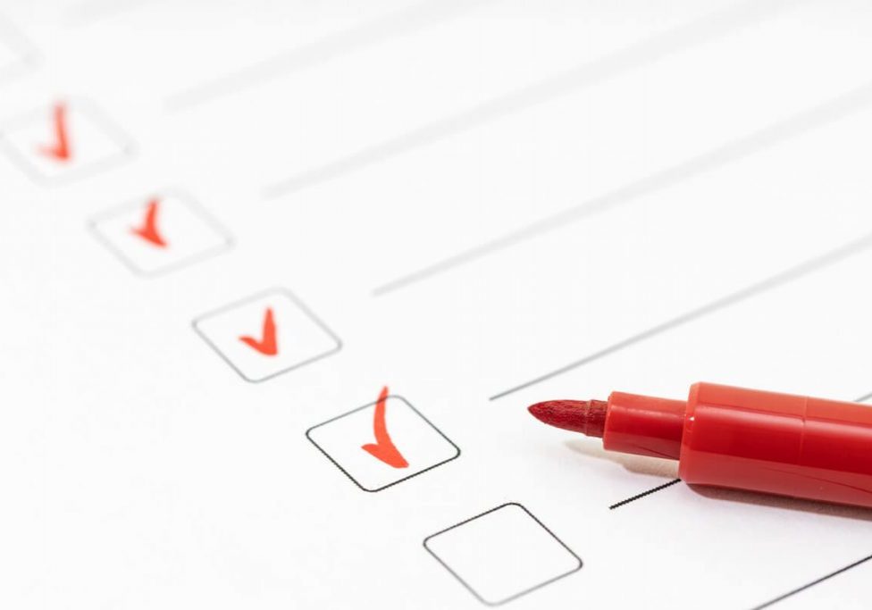 maintenance checklist